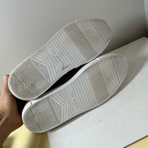 Ted Baker 10.5 Full Suede Leather Performance Oxford Shoe Sneaker Brown - Picture 11 of 12